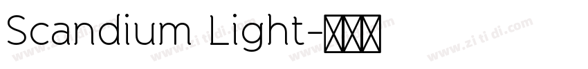 Scandium Light字体转换